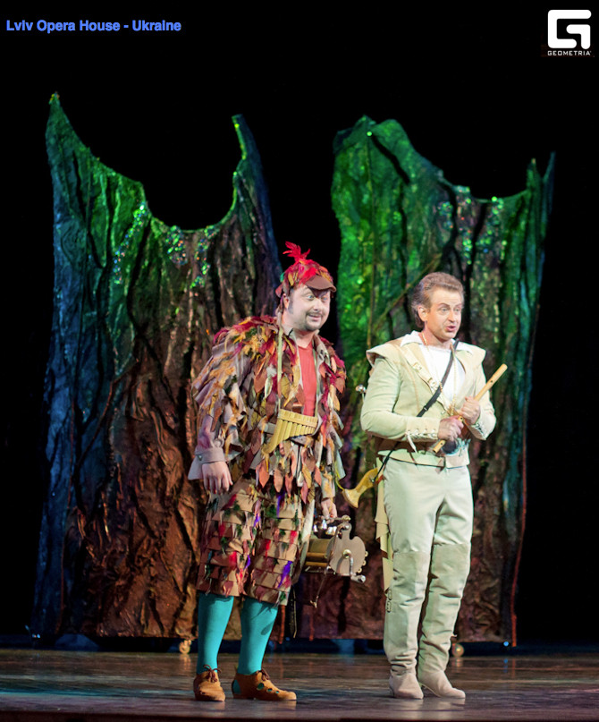 Papageno and Tamino in The Magic Flute