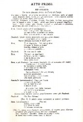 Opera Libreto for Manan Lescaut by Puccini