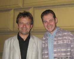 Myron Yusypovych with Conductor in Training Roland Marchuk