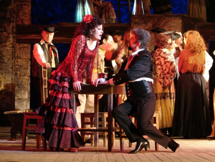 Escamillo and Carmen in the Opera