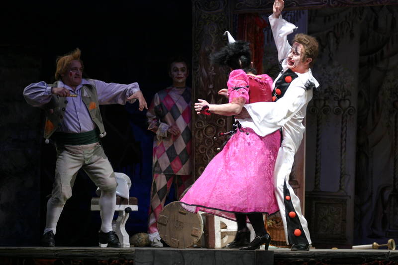 Evil Clown in Opera Pagliacci
