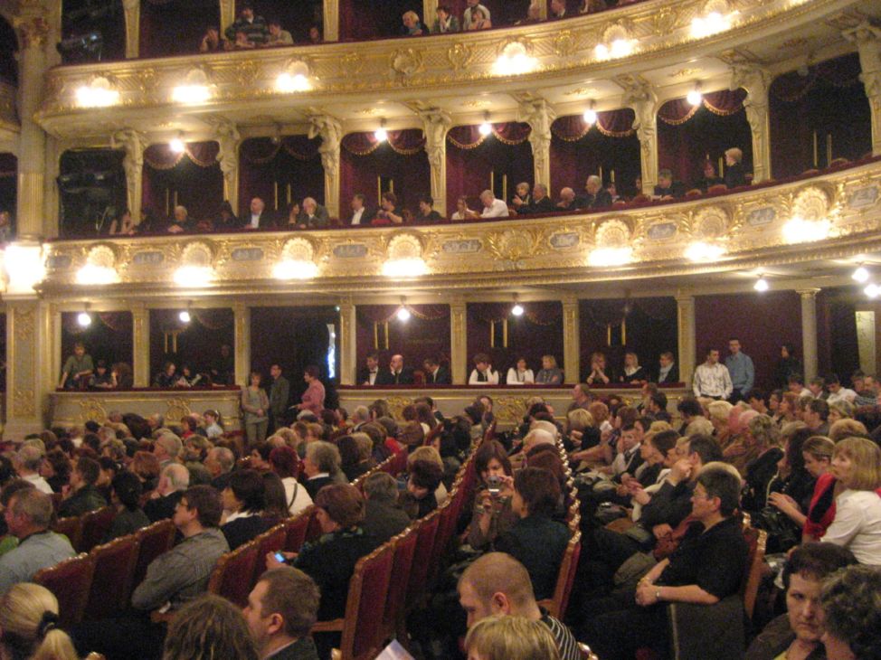 Opera Audience in Lviv, Ukraine
