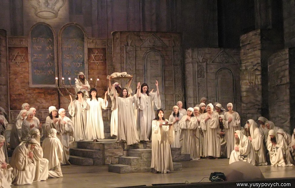 Opera Choir in Act I of G.Verdi's Nabucco